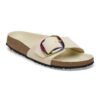 Madrid Big Buckle Natural Leather Nubuck
