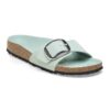 Madrid Big Buckle Natural Leather Patent
