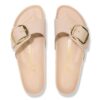 Madrid Big Buckle Natural Leather Patent