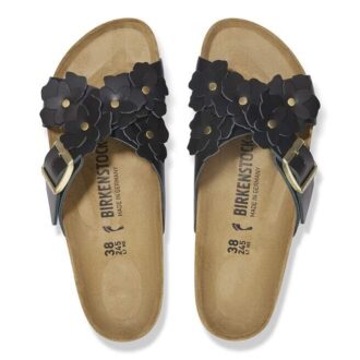 Siena Flower Embellishment Natural Leather